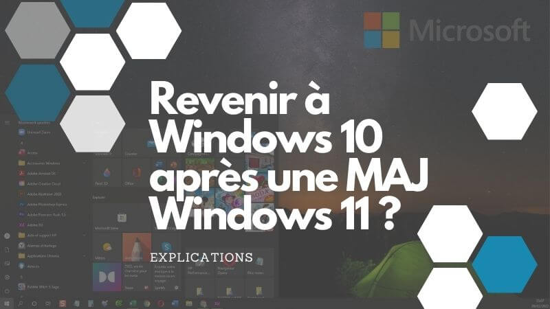 comment revenir a Windows 10